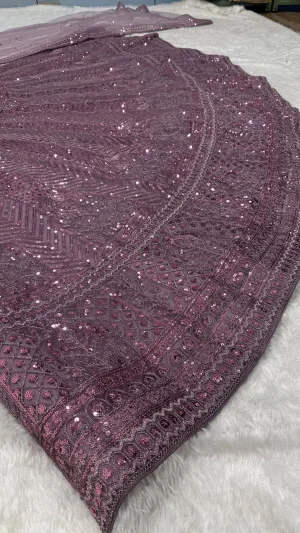 Twilight Sparkle Sequin Net Lehenga Set
