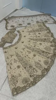 Moonlit Royale Slub Silk Lehenga Set