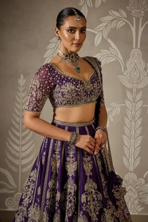 Royalty Faux Georgette Sequin Lehenga Set