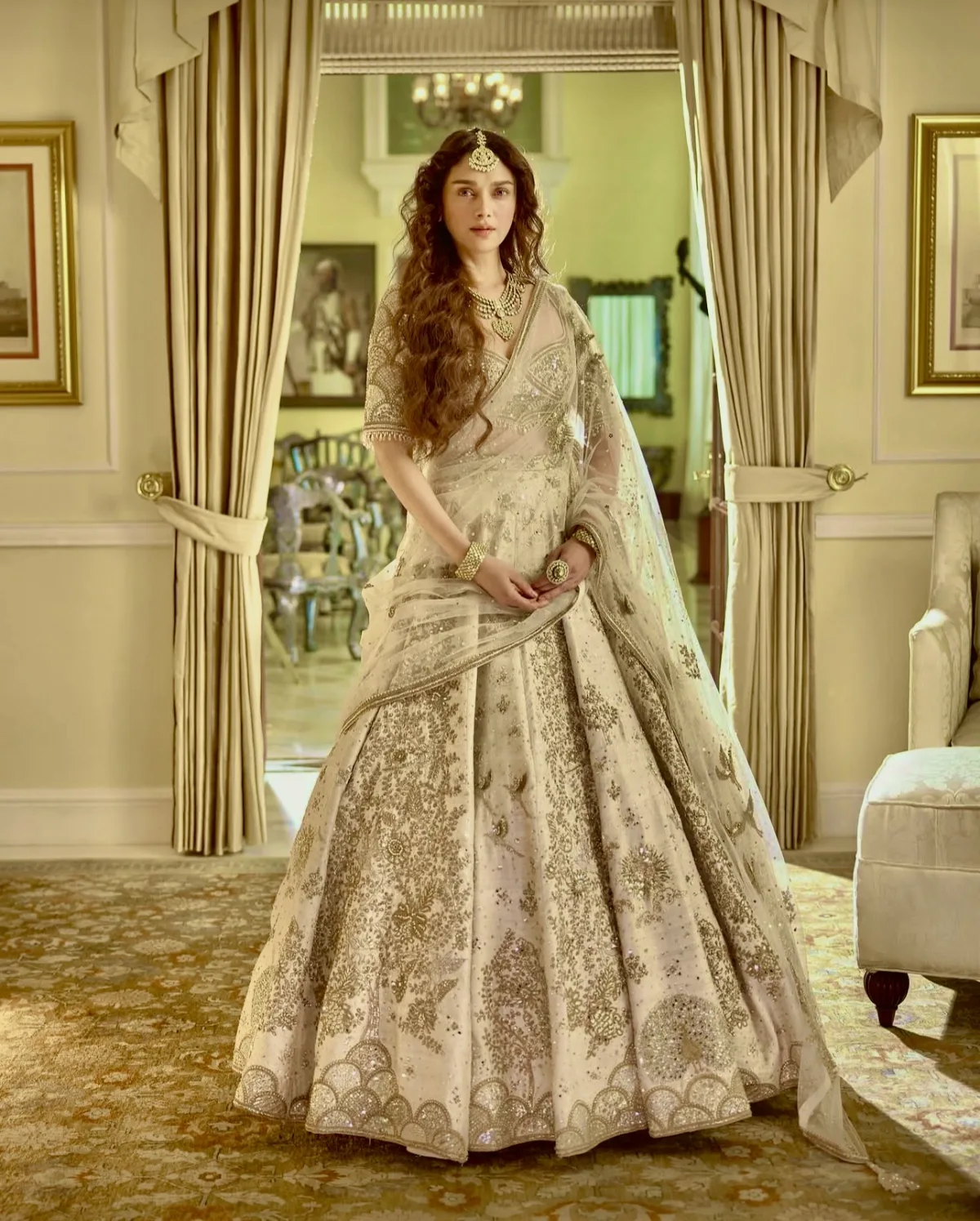Moonlit Royale Slub Silk Lehenga Set