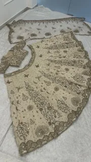 Moonlit Royale Slub Silk Lehenga Set