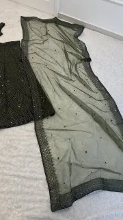 Olive Étoile Chinon Silk Lehenga Set alternate view