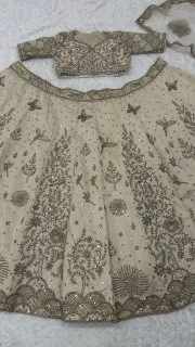 Moonlit Royale Slub Silk Lehenga Set
