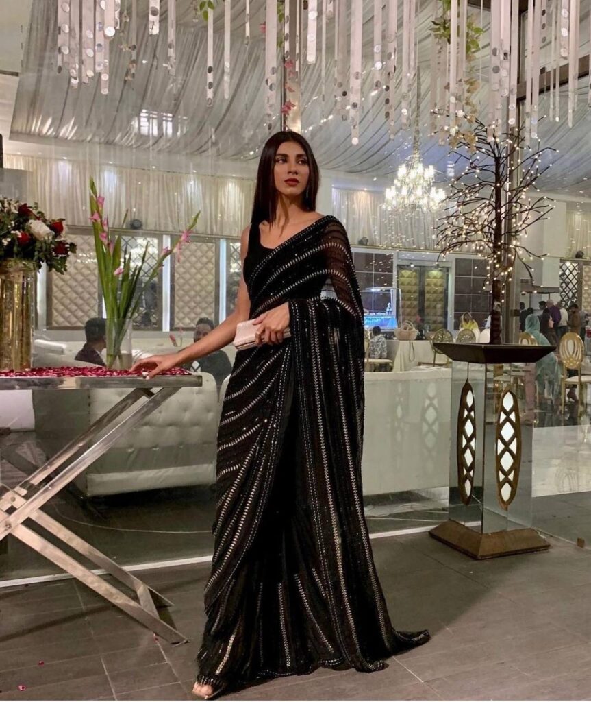 Black saree