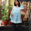 sky blue kurti