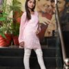 Pink short Chikankari Kurti