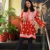 Red Chikankari