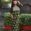 Simple & sover kadhai work kurti