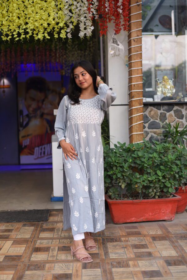 Grey Asthetic kurti