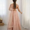 Peach Sequins Net Lehenga