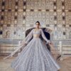 Glittery Grey Shimmer Lehenga Set