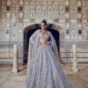 Glittery Grey Shimmer Lehenga Set