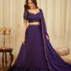 Purple Party Wear Lehenga