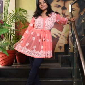 Stylish women chikankari kurti