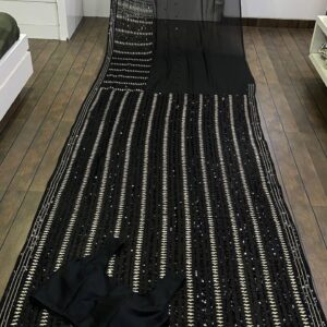 Black saree - Image 3