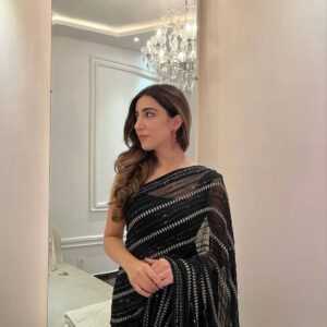 Black saree - Image 4