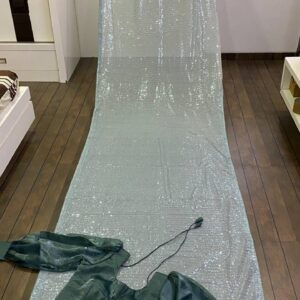 Party wear grey Saree - Image 5