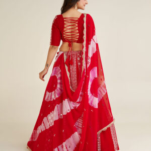 Ruby Glow Mirror Work Lehenga Choli - Image 5