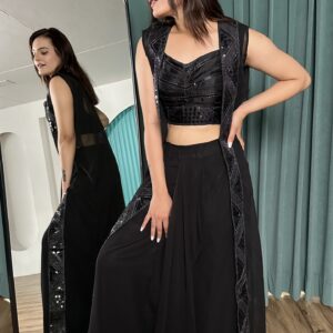 Black Beauty Sequin Fusion Dress - Image 6