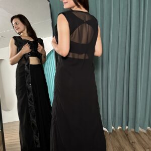 Black Beauty Sequin Fusion Dress - Image 4