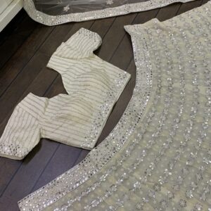 Gorgeous white lehenga set - Image 6