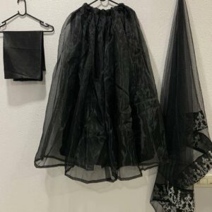 Premium lightweight black lehenga for wedding and reception
