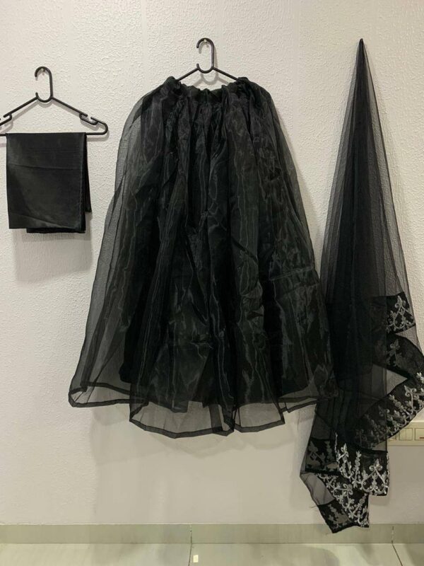 Premium lightweight black lehenga for wedding and reception