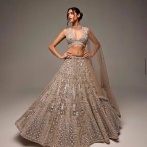 Champagne Royale Bridal Lehenga Set